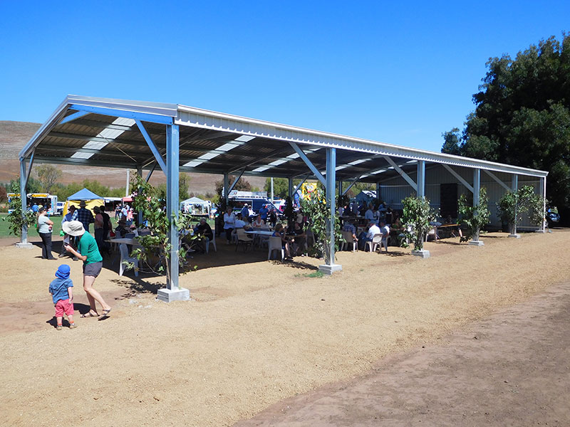 Steel horse arena cover in Tasmania