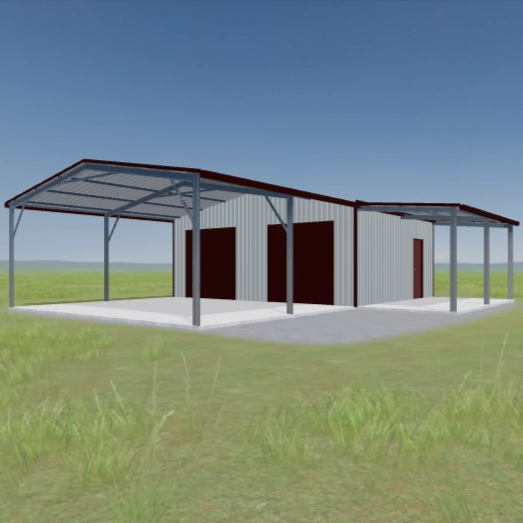 Garage & Carport Combo
